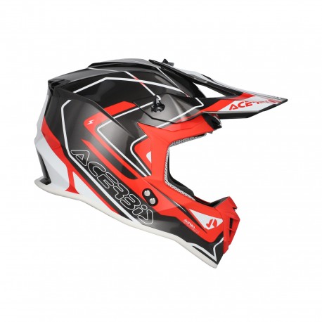 CASCO ACERBIS LINEAR 2206 GRAPHIC GREY/RED
