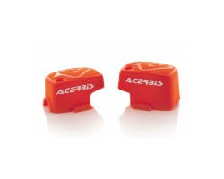 TAPAS BOMBA DE FRENO + EMBRAGUE BREMBO ACERBIS NARANJA
