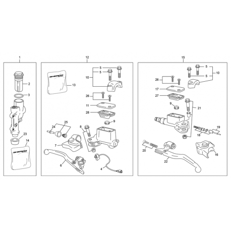 KIT REPARACIÓN BOMBA EMBRAGUE BREMBO 9mm