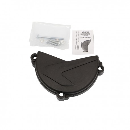 PROTECTOR TAPA EMBRAGUE AZUL SHERCO SEF 250/300 4T / SE 125 2T NEGRA