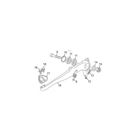 PALANCA FRENO TRASERO SHERCO 125 SE/FACTORY
