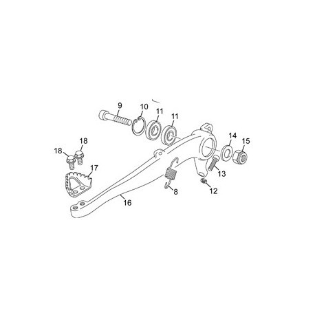 TORNILLO PUNTERA FRENO TH EP M5 X 10