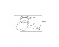 PISTON COMPLETO SHERCO 300cc 2T ORIGINAL ( A )