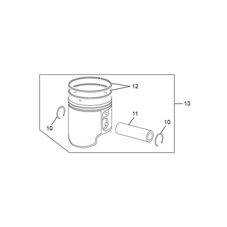 PISTON COMPLETO SHERCO 300cc 2T ORIGINAL ( A )