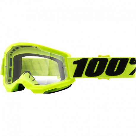 GAFAS 100% STRATA 2 NIÑO AMARILLO FLUOR