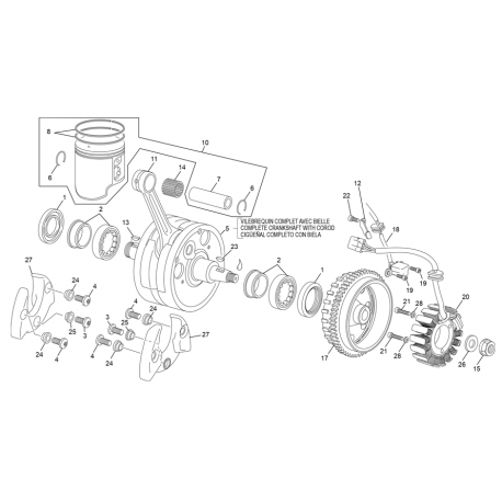 BIELA ORIGINAL SHERCO SE/FACTORY 125
