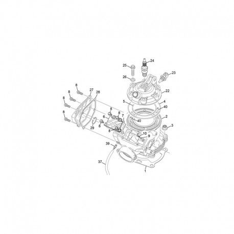 JUNTA BASE CILINDRO SHERCO SE-R 250/300 2T ( 0,5mm )