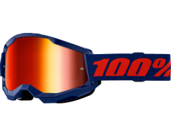 GAFAS 100% STRATA 2 M2 AZUL MARINO / ROJO ESPEJO