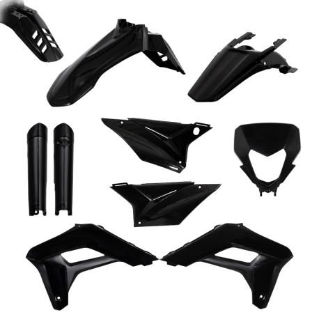 KIT PLASTICO SHERCO 125 4T FACTORY NEGRO 2023-