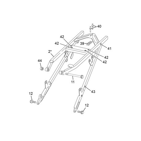 TORNILLO SUBCHASIS SHERCO M8X120