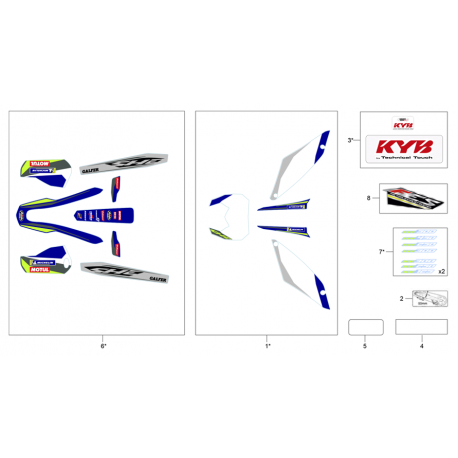 KIT ADHESIVOS SHERCO FACTORY 2023 SPONSOR