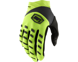 GUANTES 100% AIRMATIC AMARILLO FLUOR / NEGRO