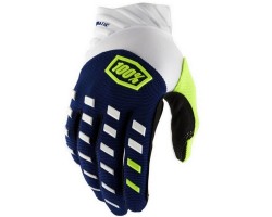 GUANTES 100% AIRMATIC AZUL MARINO / BLANCO