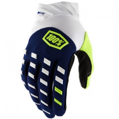GUANTES 100% AIRMATIC AZUL MARINO / BLANCO