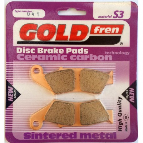 PASTILLAS DE FRENO GOLD-FREN GAS GAS BETA HONDA KAWASAKI SUSUKI YAMAHA GOLDFREN 041-S3