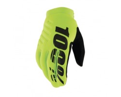 GUANTES 100% BRISKER AMARILLO FLUOR / NEGRO 2024