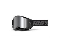 GAFAS 100% STRATA 2 M2 NEGRO / PLATA ESPEJO