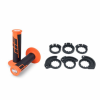 PUÑOS PRO TAPER CLAMP-ON GRIP HALF WAFFLE NEON YELLOW/ BLACK