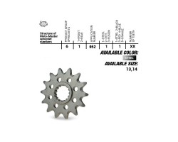 PIÑON SALIDA MOTOMASTER SHERCO SE 250/300 2T SEF 250/300 4T 2021-2024