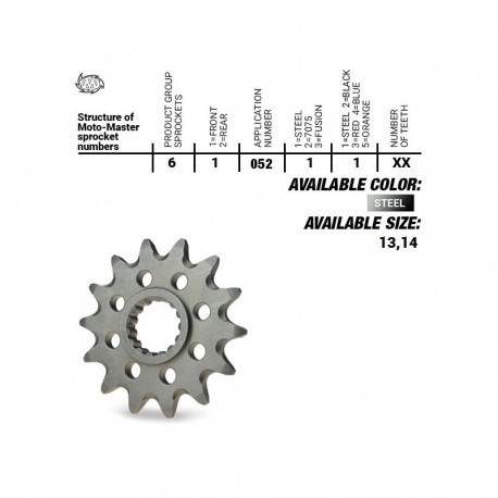 PIÑON SALIDA MOTOMASTER SHERCO SE 250/300 2T SEF 250/300 4T 2021-2024