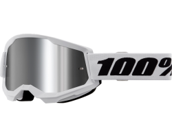 GAFAS 100% STRATA 2 M2 BLANCO / PLATA ESPEJO