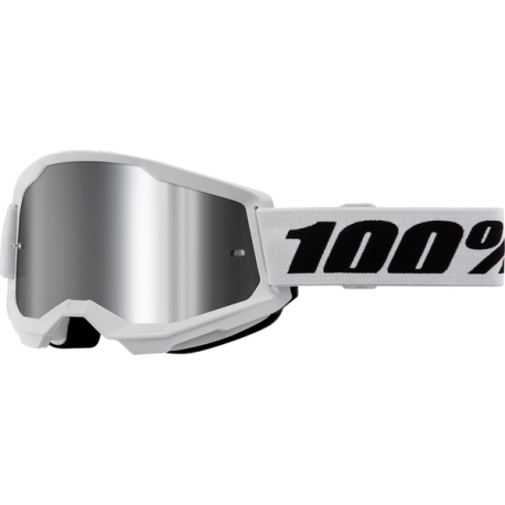 GAFAS 100% STRATA 2 M2 BLANCO / PLATA ESPEJO
