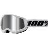 GAFAS 100% STRATA 2 M2 BLANCO / PLATA ESPEJO