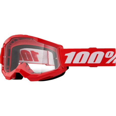GAFAS 100% STRATA 2 M2 RED / TRANSPARENTE