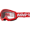 GAFAS 100% STRATA 2 M2 RED / TRANSPARENTE