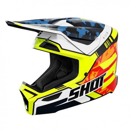 CASCO SHOT FURIOUS FLASH BLUE/NEON YELLOW