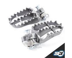 Kit Estriberas S3 Acero Punk Sherco Enduro (posición baja y atrasada) Blue