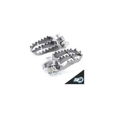 Kit Estriberas S3 Acero Punk Sherco Enduro (posición baja y atrasada) Blue