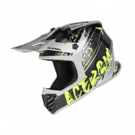 CASCO ACERBIS PROFILE JUNIOR NEGRO / AMARILLO FLUOR